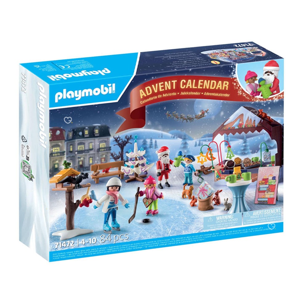 calendrier de l'avent playmobil marché de noel 71472 comprenant des personnages et accessoires pour jouet enfant fille et garcon