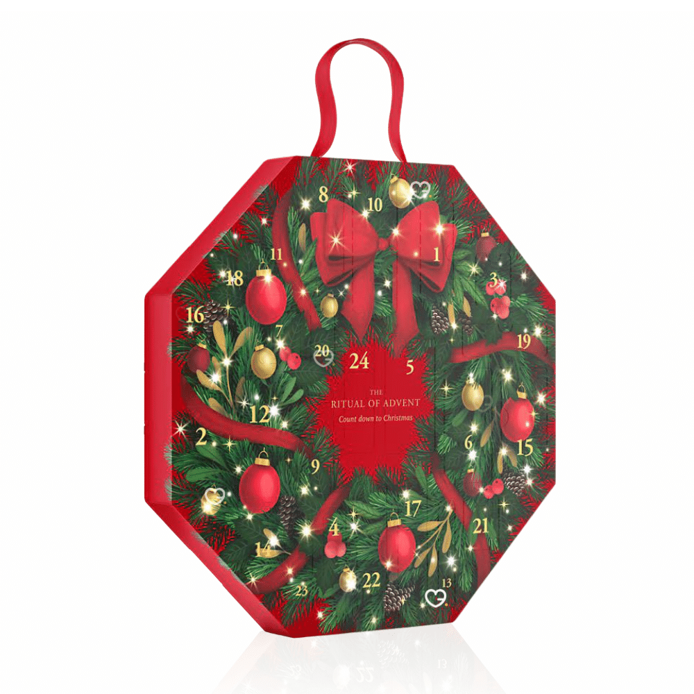 Calendrier de l’Avent Rituals Classique 2025, coffret beauté premium avec 24 essentiels bien-être corps et maison, idéal cadeau femme raffinée.