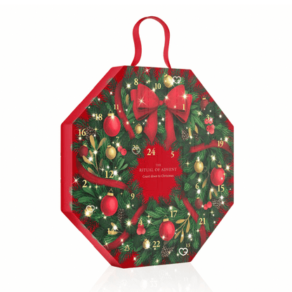 Calendrier de l’Avent Rituals Classique 2025, coffret beauté premium avec 24 essentiels bien-être corps et maison, idéal cadeau femme raffinée.