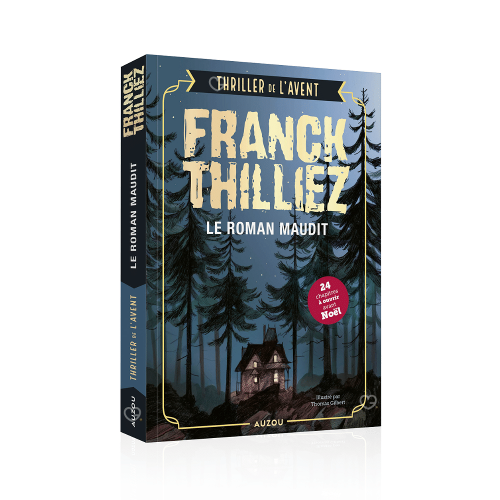 Calendrier de l’Avent Thriller de l'Avent 2025, livre de 24 chapitres de Franck Thilliez pour lecteurs passionnés de suspense et mystère de Noël, ideal adolescent