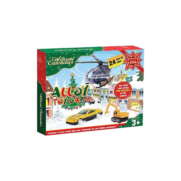 Calendrier de l'Avent enfant 2022 avec des voitures