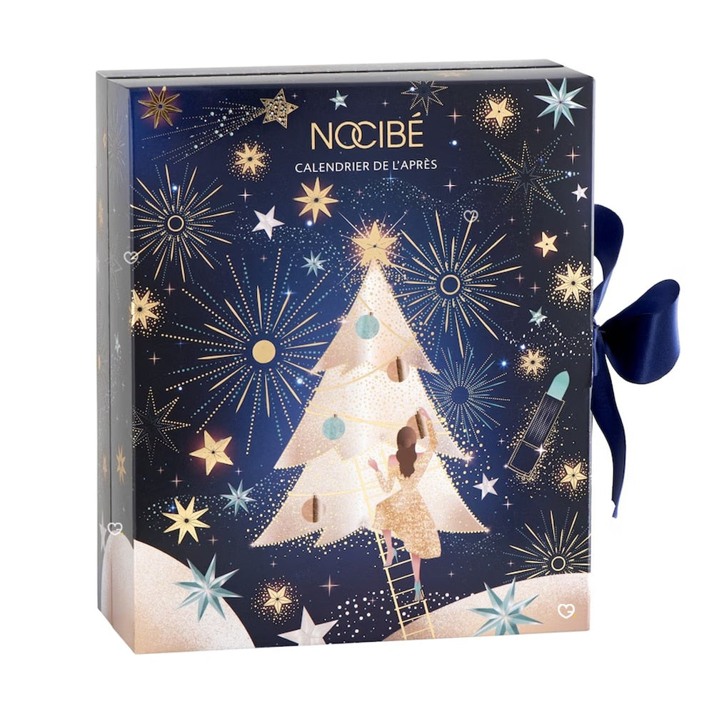 calendrier de l'après Nocibe 2024 contenant 7 produits et accessoire beauté