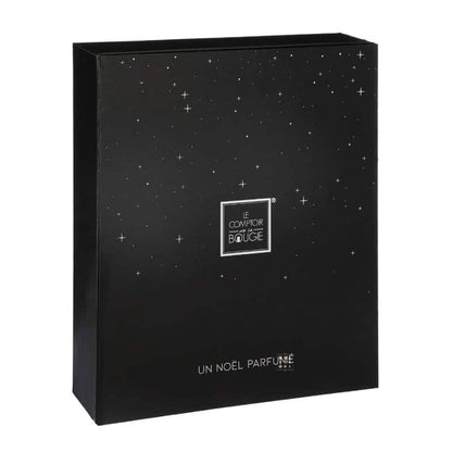 coffret noir Calendrier de l'avent bougies 2024 Atmosphera