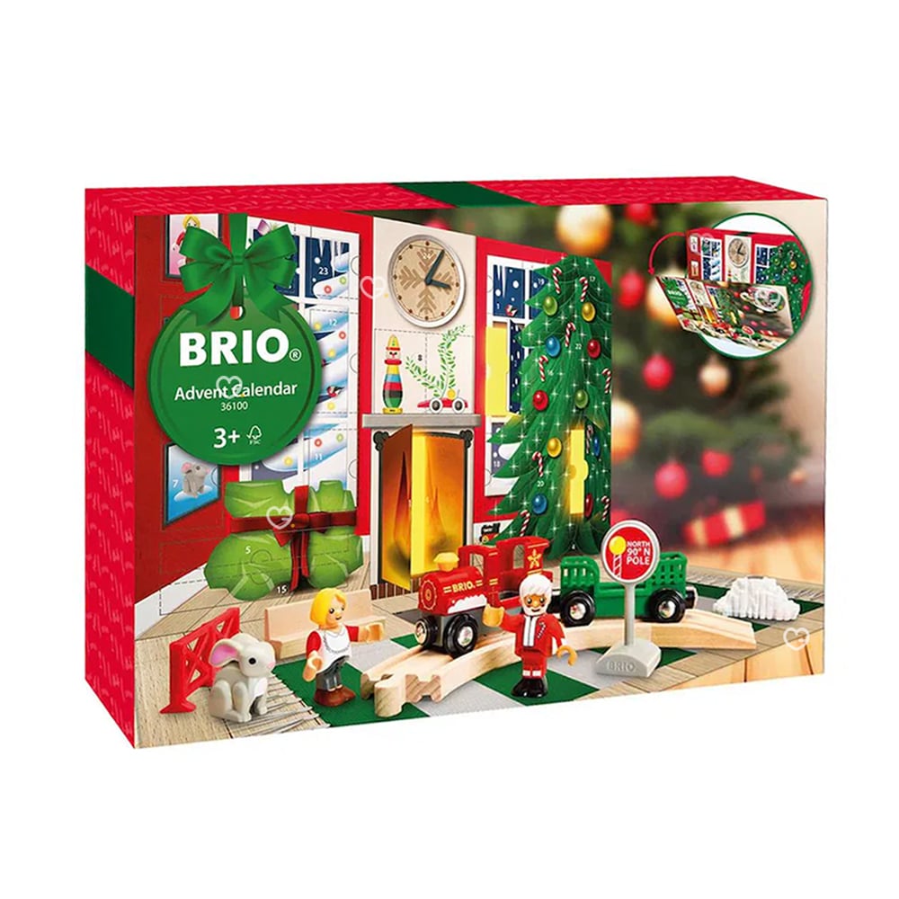 Calendrier de l'Avent brio 2024 édition 36100 contenant des jouets train pour enfants