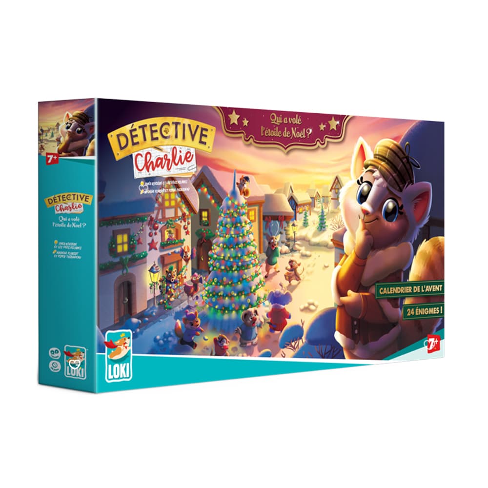 Calendrier de l'Avent Detective Charlie 2024 contenant 24 enigmes pour enfant fille garcon