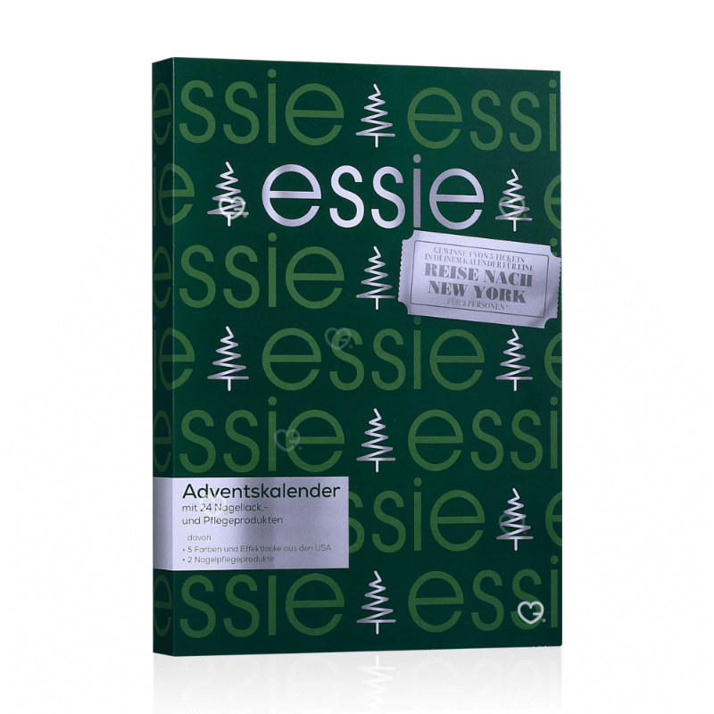 Calendrier de l’Avent Essie 2025 avec 24 vernis et soins ongles, dont 11 full-size et 5 exclusifs USA, cadeau beauté idéal femmes tendance.
