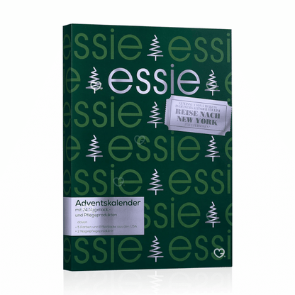 Calendrier de l’Avent Essie 2025 avec 24 vernis et soins ongles, dont 11 full-size et 5 exclusifs USA, cadeau beauté idéal femmes tendance.