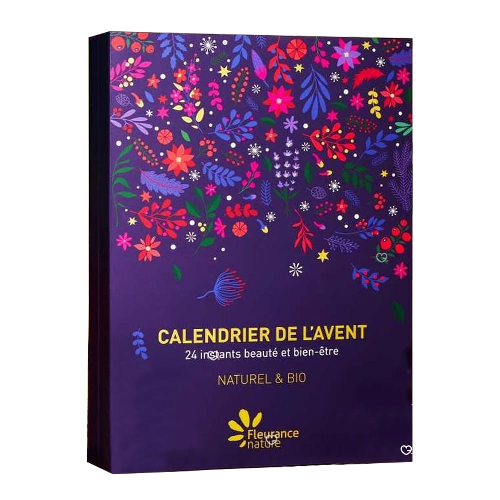 Calendrier de l'Avent Fleurance Nature 2024 beauté bio soin visage et corps