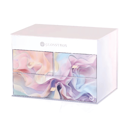coffret beauté couleur marbre Calendrier de l'avent glossybox 2025 avec 27 produits beauté visage corps cheveux multimarque pour femme