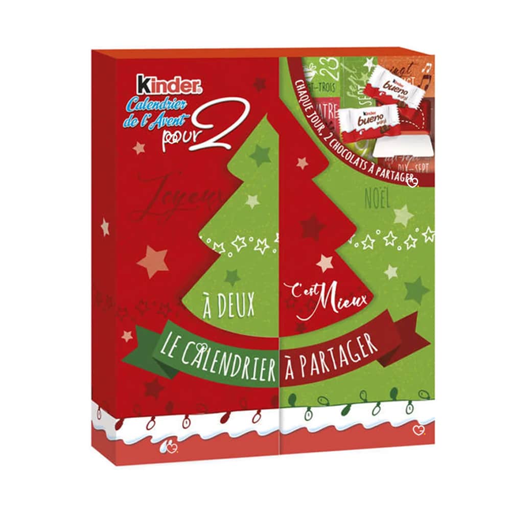 Calendrier de l'Avent Chocolat Kinder à partager