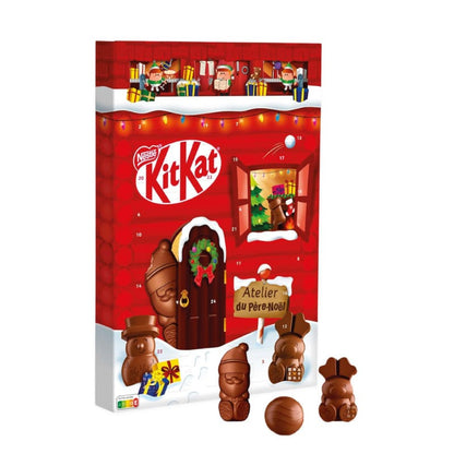 Calendrier de l'Avent chocolat KitKat 2025 avec 24 figurines chocolatées