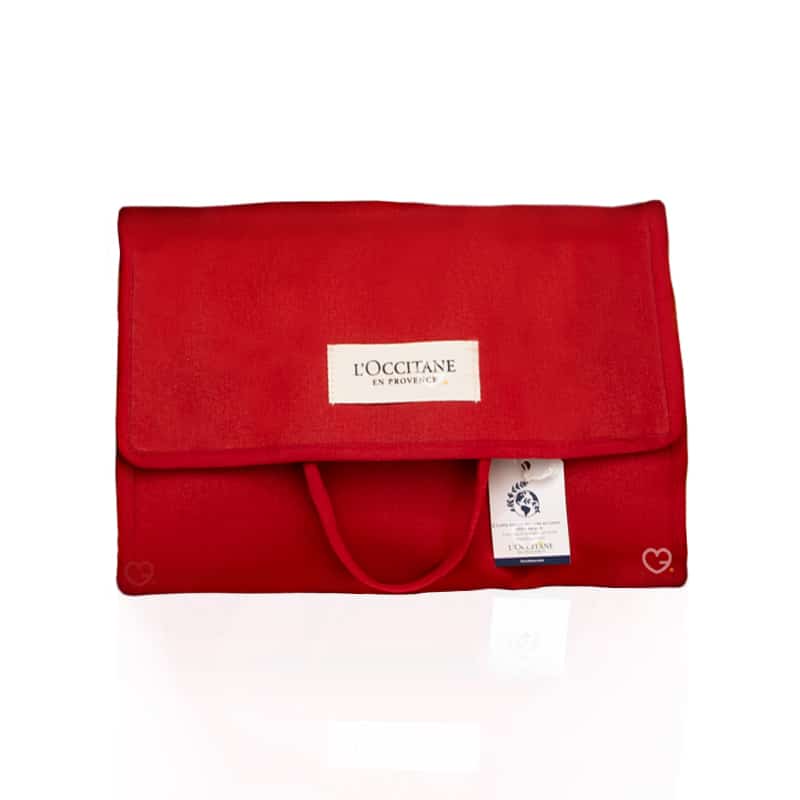 calendrier de l'Avent L'Occitane 2024 version reutilisable en tissu écologique eco concut rempli de 25 produits de beauté et de bien-être