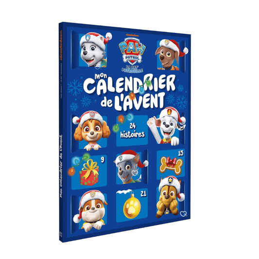 Calendrier de l’Avent livre Pat' Patrouille 24 Histoires 2025 avec 24 mini-livres illustrés pour enfant, fille ou garcon, cadeau éducatif et ludique