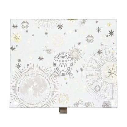 calendrier de l'avent Mathilde m 2024 contenant 24 surprises parfumées : savons, bougies, parfums..