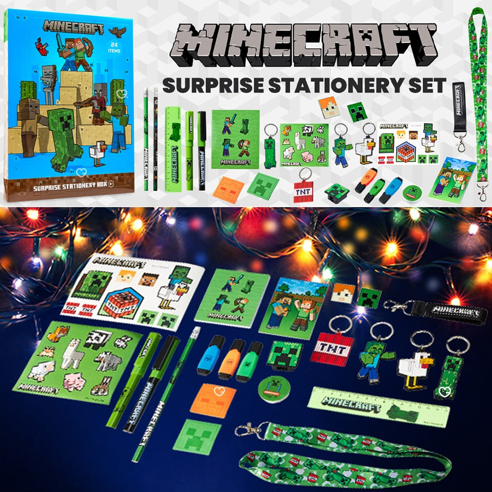 Calendrier de l'Avent Minecraft Papeterie