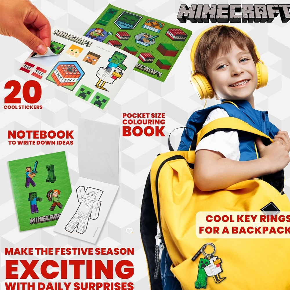 Calendrier de l'Avent Minecraft Papeterie