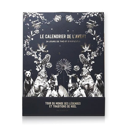 calendrier de l'avent thé le beau thé 2024 contenant 24 sachets et recettes de thés