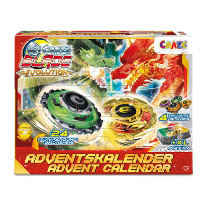 Calendrier de l'Avent Jouet 2024 Toupie Blade Spinning pour enfant garcon