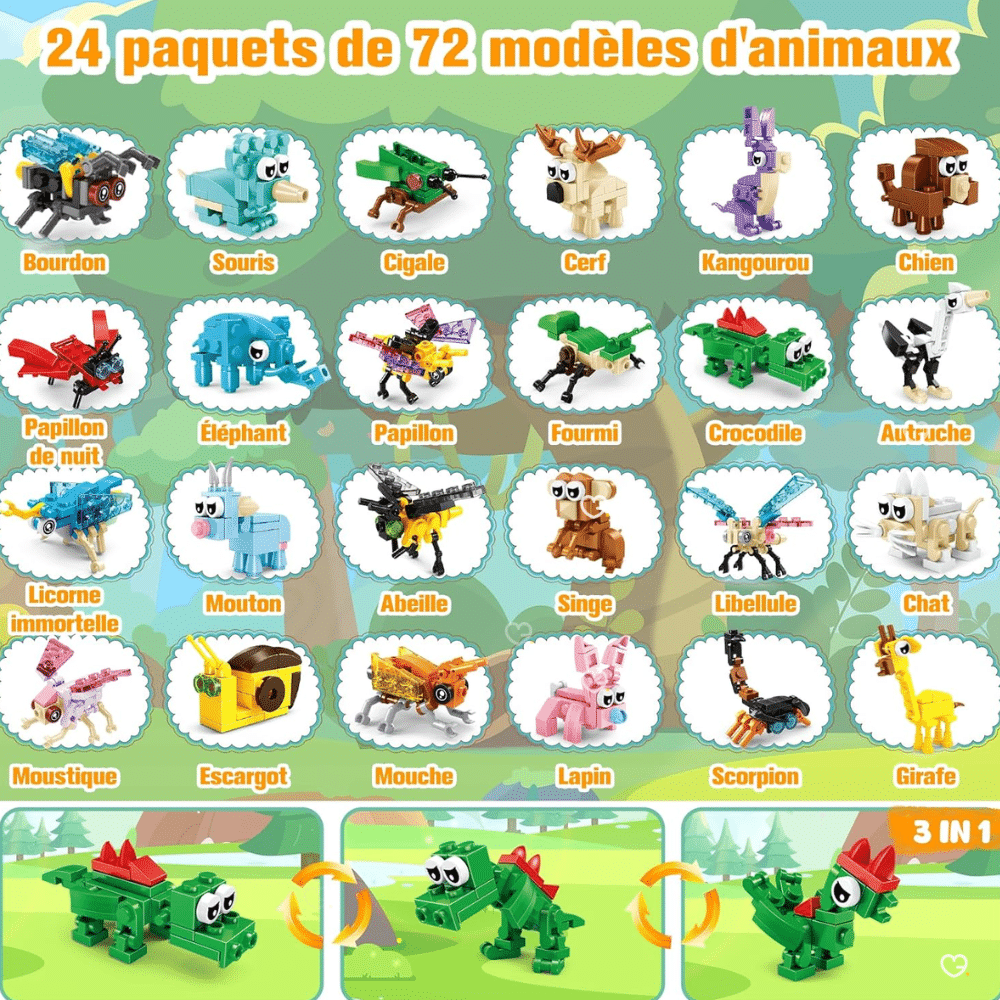Calendrier de l'Avent Building Block Insectes