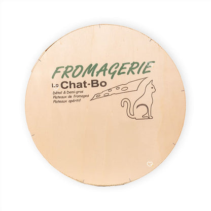 coffret bois recyclable calendrier de l'avent fromage artisanal 2024 contenant 24 fromages de la fromagerie Le Chat-Bo